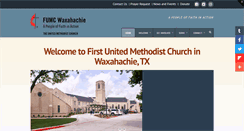 Desktop Screenshot of fumcwaxahachie.org