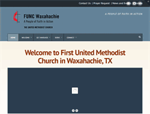 Tablet Screenshot of fumcwaxahachie.org